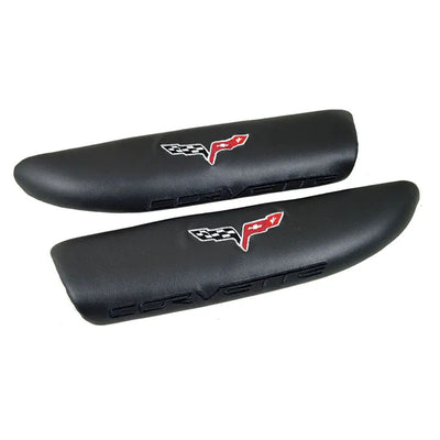 C6 Corvette Embroidered Leather Arm Rest Pads