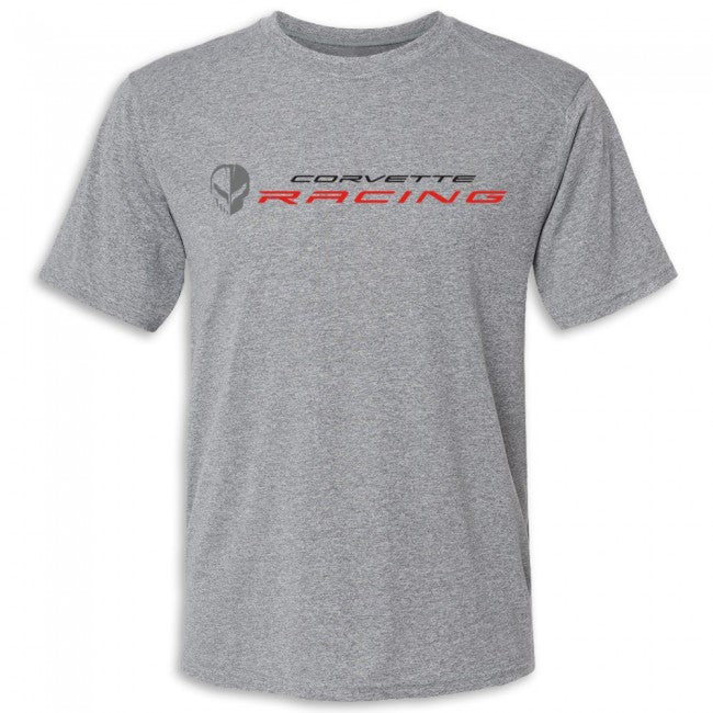 Dark Gray Corvette Racing Short Sleeve Tech Tee