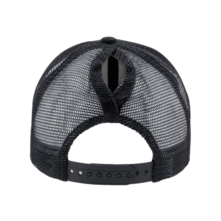 Corvette Racing Modern Trucker Ponytail Cap Black