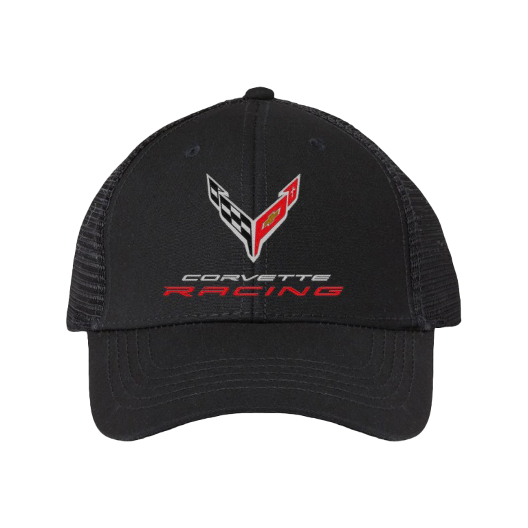 Corvette Racing Modern Trucker Ponytail Cap Black