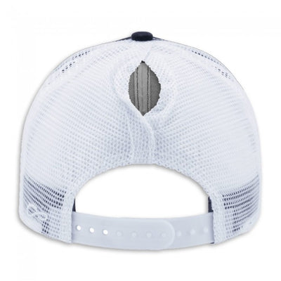 Lavender Corvette Racing Modern Trucker Ponytail Cap Black/White