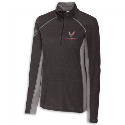 Dark Slate Gray Corvette Racing Women's Colorblock Quarter-Zip