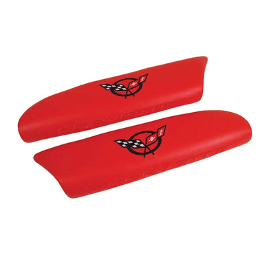 C5 Corvette Embroidered Leather Arm Rest Pads