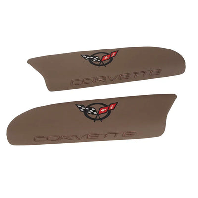 C5 Corvette Embroidered Leather Arm Rest Pads