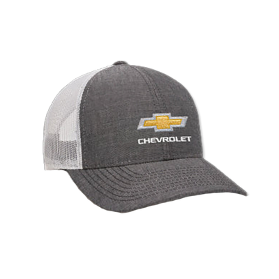Chevrolet Black Heather Chambray Mesh Cap