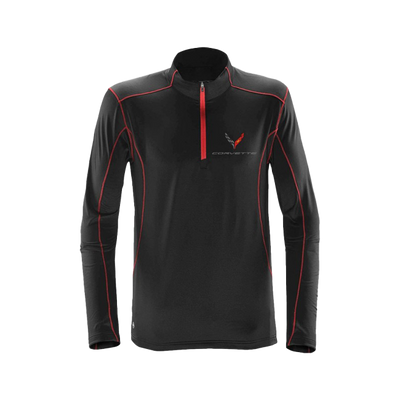 Dark Slate Gray C8 Corvette Stingray Quarter-Zip Fleece