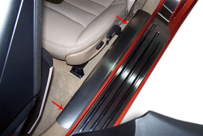 Dark Slate Gray 2005-2013 C6 Corvette - Inner Door Sills 2Pc
