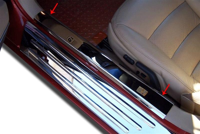 Dark Slate Gray 2005-2013 C6 Corvette - Inner Door Sills 2Pc