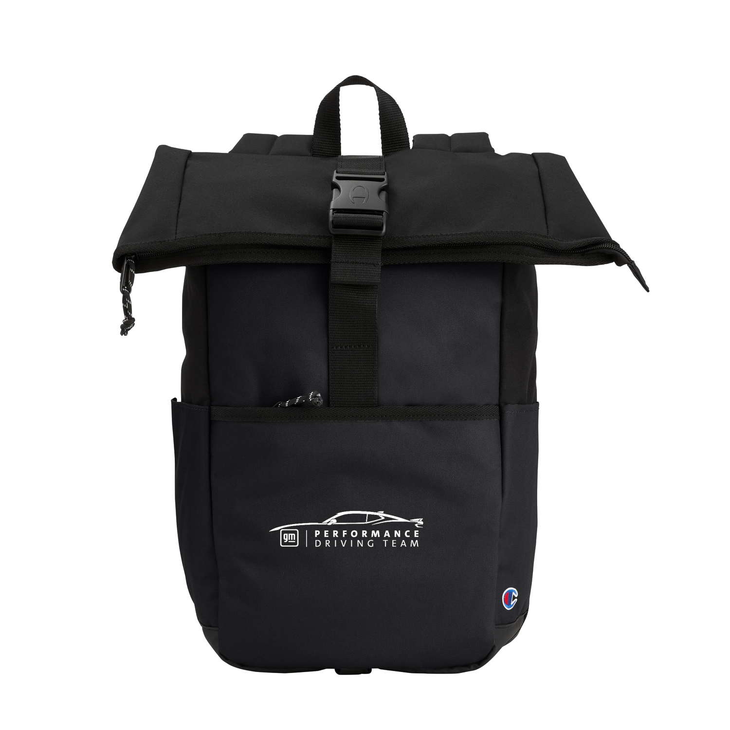 Black PDT Champion Roll Top Travel Backpack