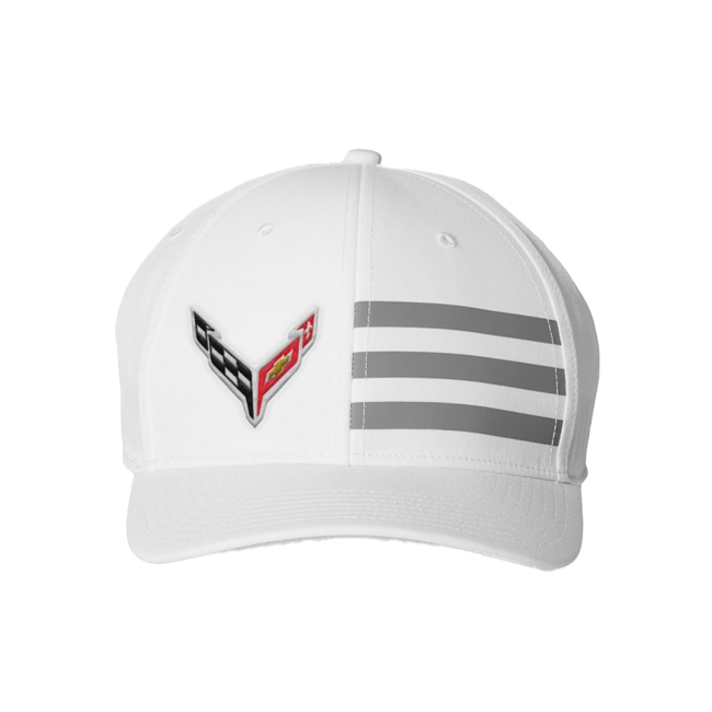 Corvette Adidas 3-Stripe Cap White