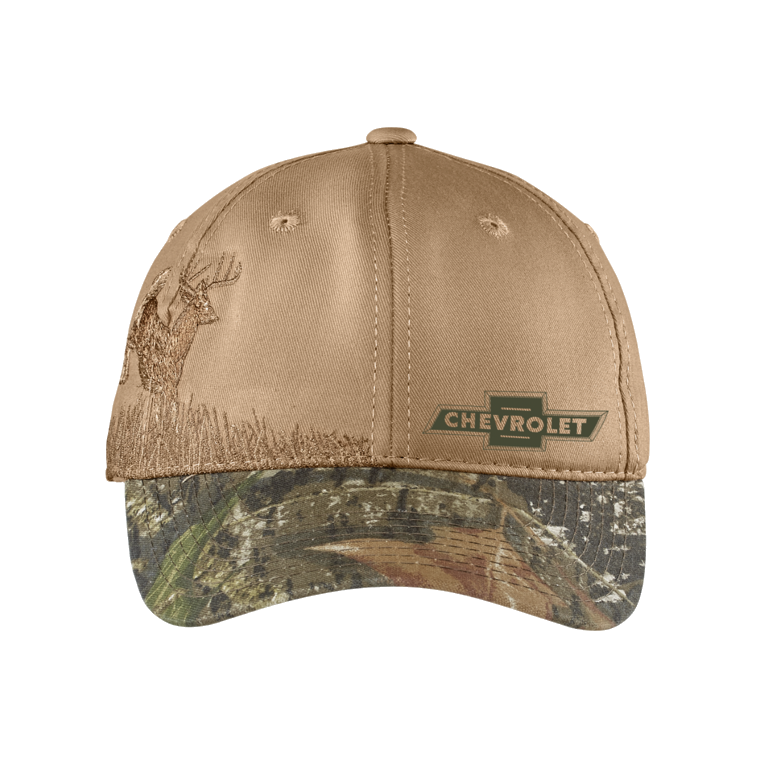 Rosy Brown Vintage Chevrolet Bowtie Camo Hat