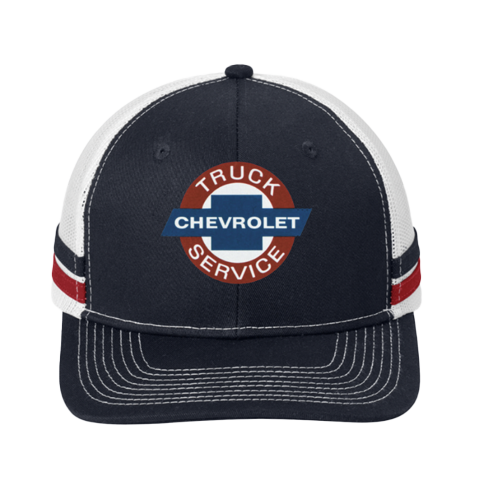 Chevrolet Two-Stripe Snapback Trucker Cap