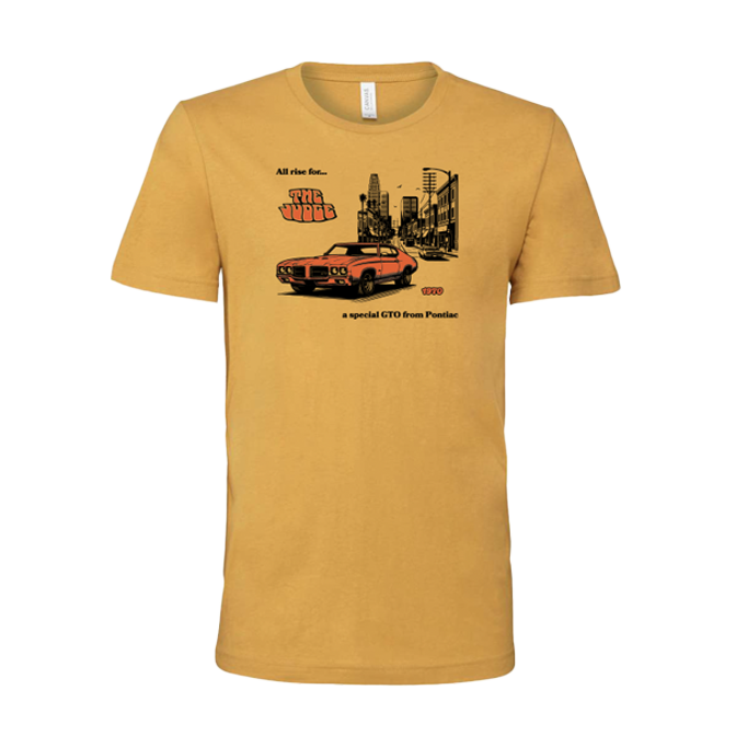 Sandy Brown Vintage Pontiac "The Judge" Graphic T-Shirt