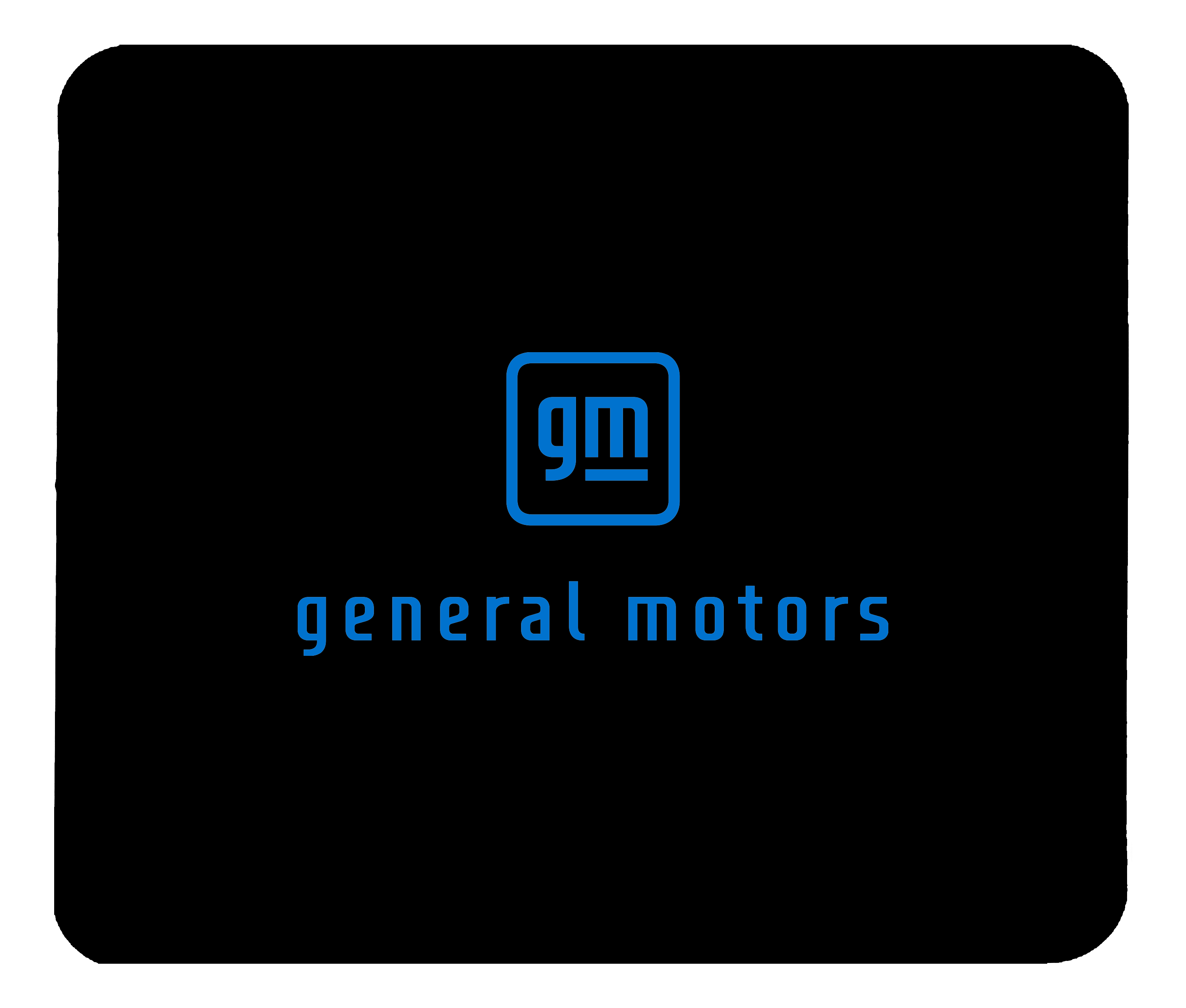 Black General Motors Mouse Pad