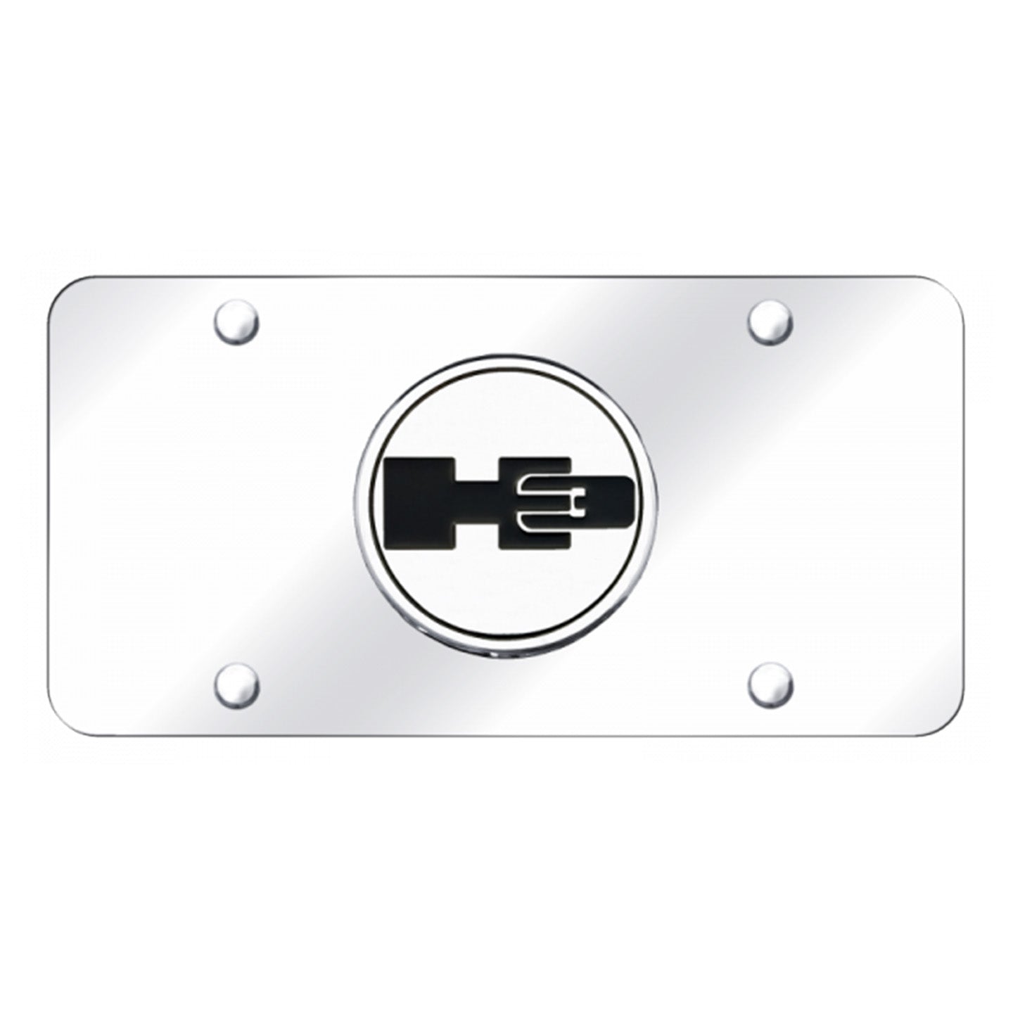 Lavender Hummer H3 License Plate - Chrome on Mirrored