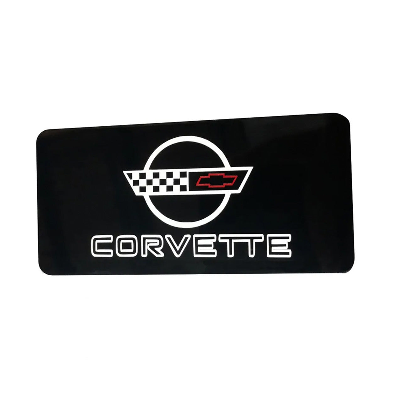 Black C4 Corvette Information Center Cover Plate (1984 -1989)