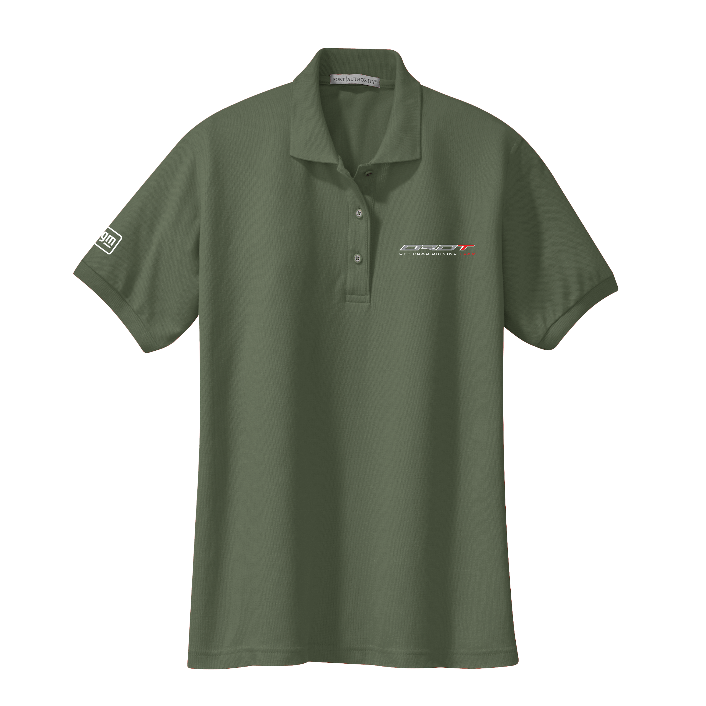 Dark Olive Green ORDT Women Silk Touch Polo