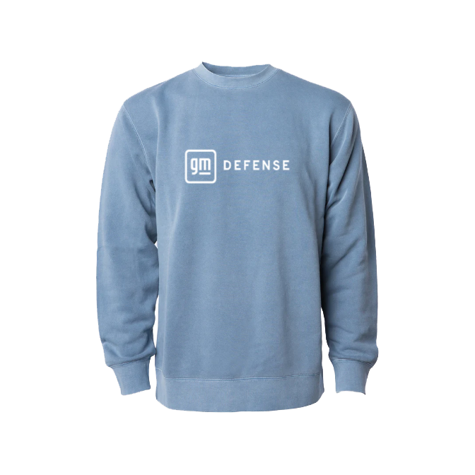 Light Slate Gray GM Defense Unisex Midweight Pigment Dyed Crew Neck