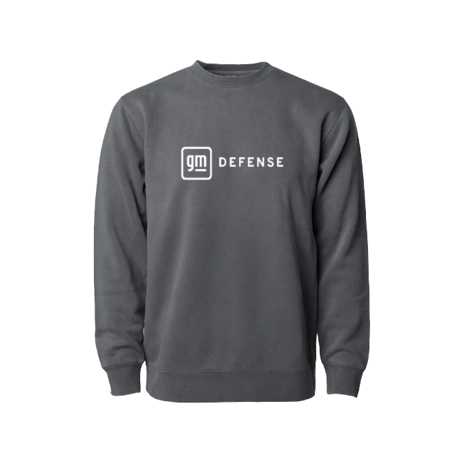 Dim Gray GM Defense Unisex Midweight Pigment Dyed Crew Neck
