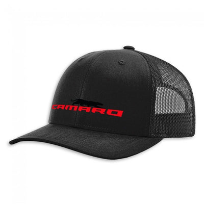 Camaro Panther Black Trucker Cap