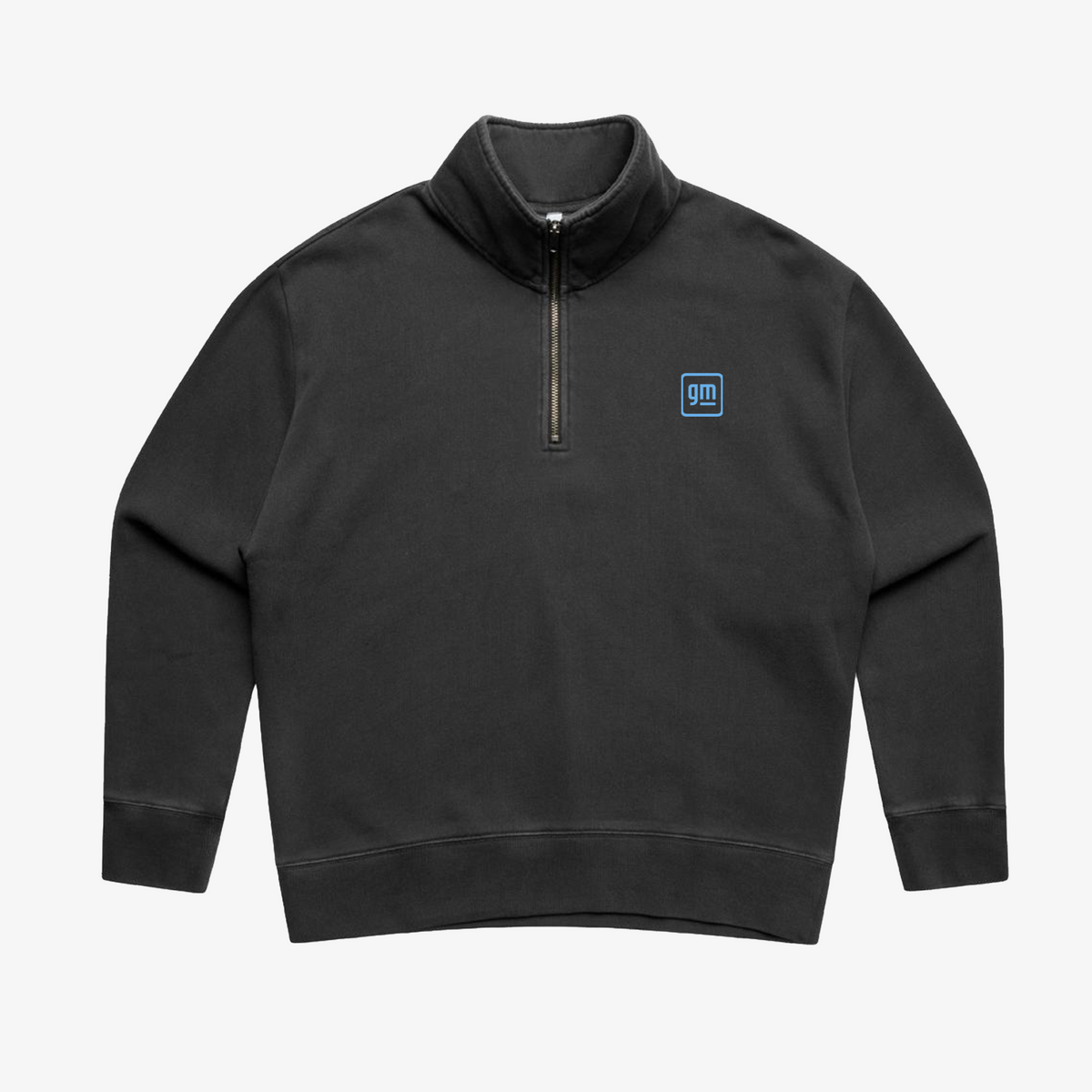 INTERIM/VINTAGE FADE HALF ZIP COLLAR SWEAT SHIRT (NASU)
