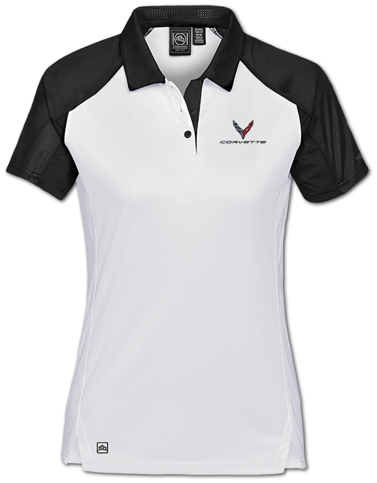 Light Gray Corvette Women's Next Gen Vector Polo