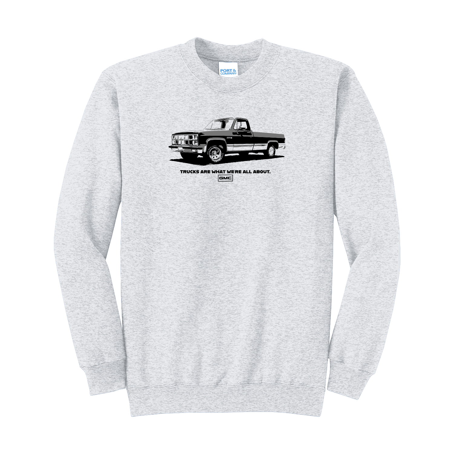 Black & White Graphic GMC Trucks Crewneck