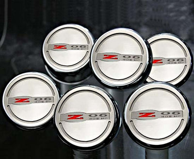 Dark Slate Gray 2002-2004 C5 & Z06 Corvette - Z06 405HP Style Executive Series Fluid Cap Cover 6Pc Set - Manual Trans