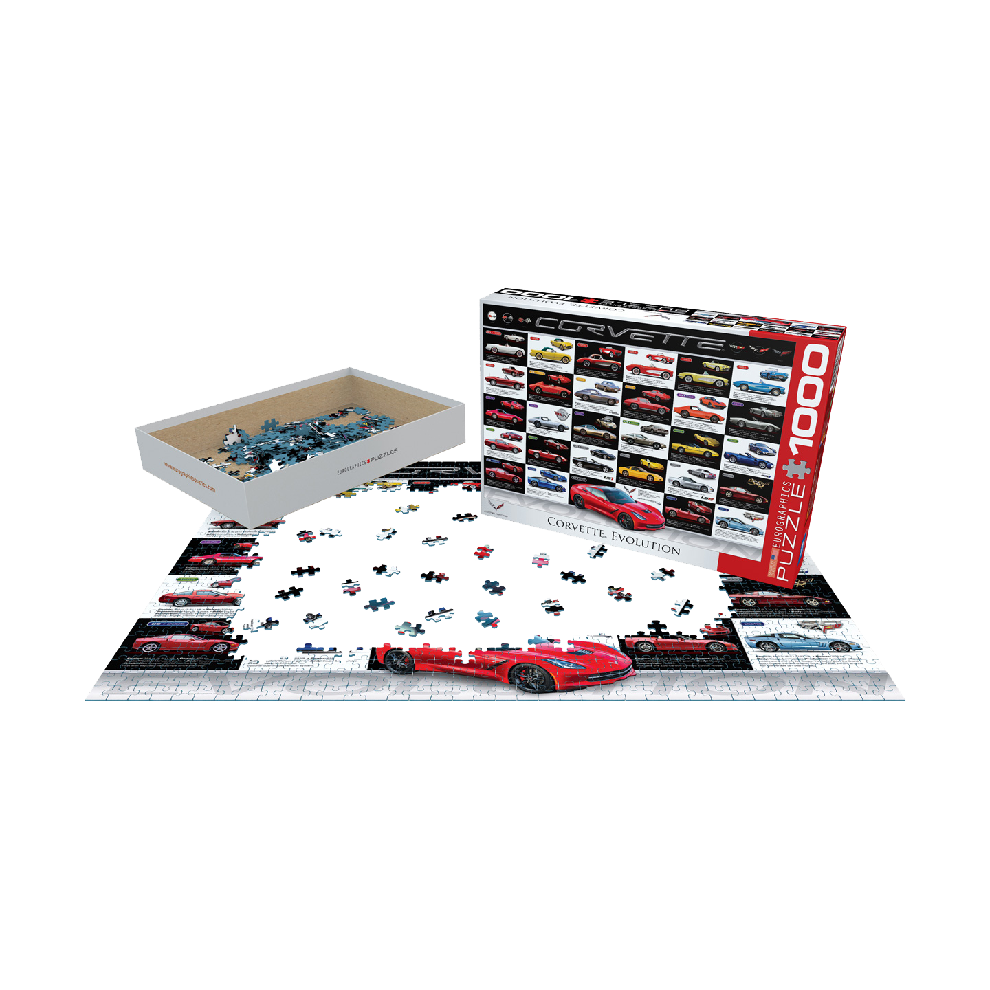 Gray Corvette Evolution 1000 Piece Puzzle