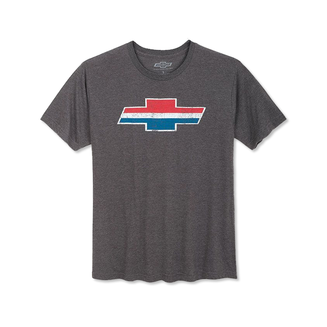 Chevrolet Vintage Bowtie Red, White And Blue T-Shirt (2X)
