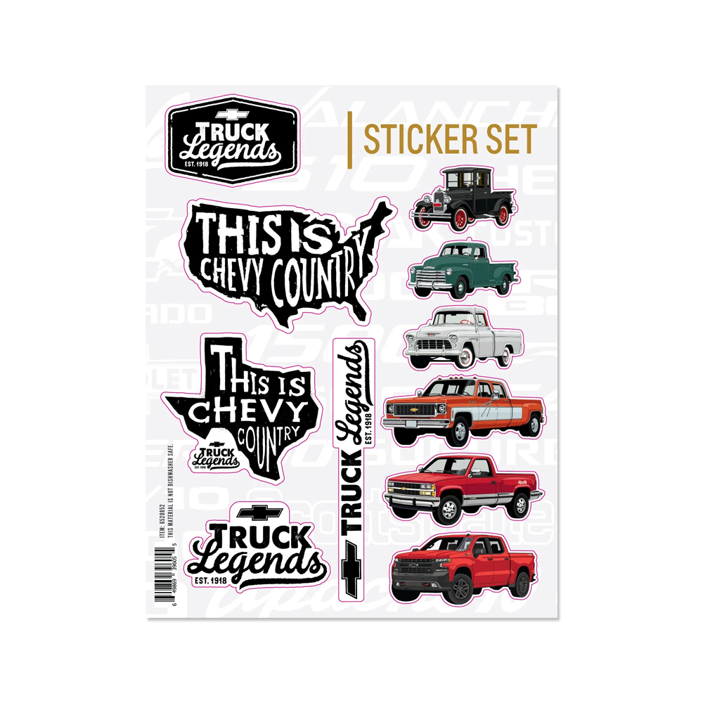 Chevrolet Truck Legends Sticker Set