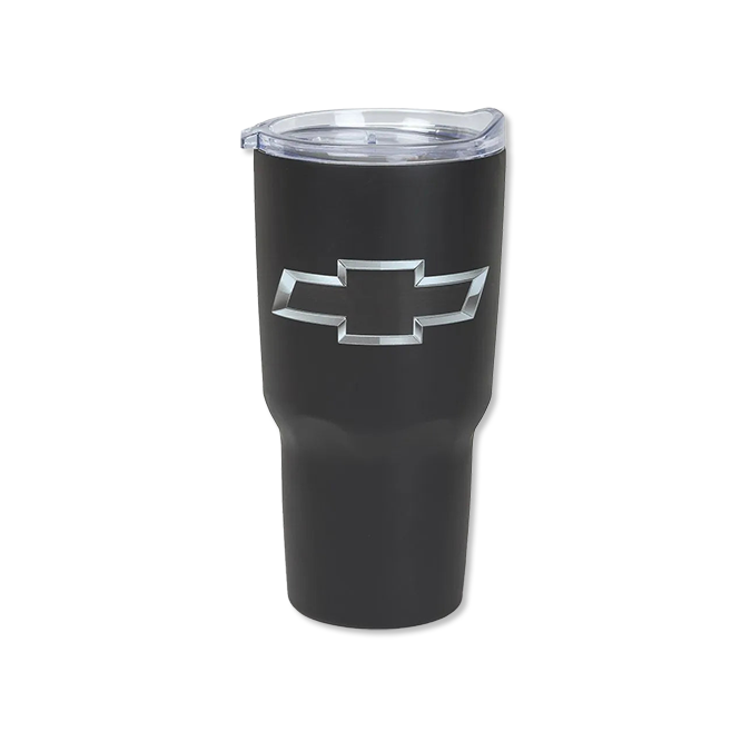 Dark Slate Gray Chevrolet 30oz Metallic Badge Tumbler