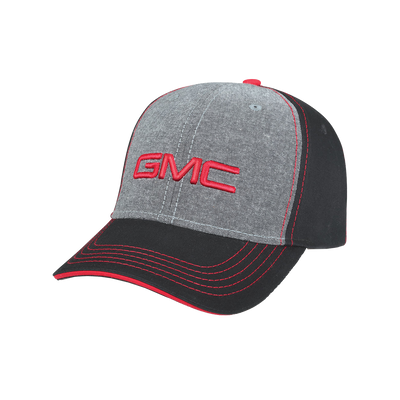 GMC Gray Contrast Stitch Fitted Cap