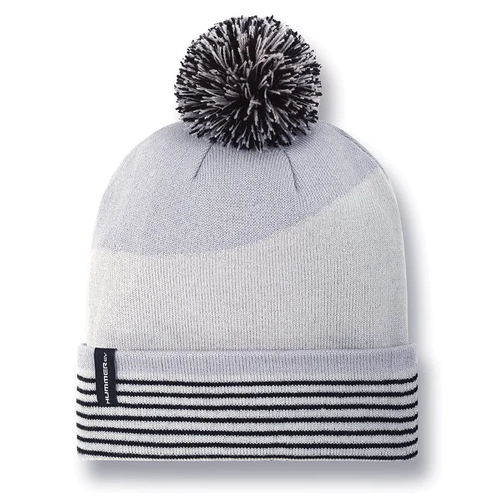 Light Gray HUMMER EV Tri-Color Cuffed Beanie