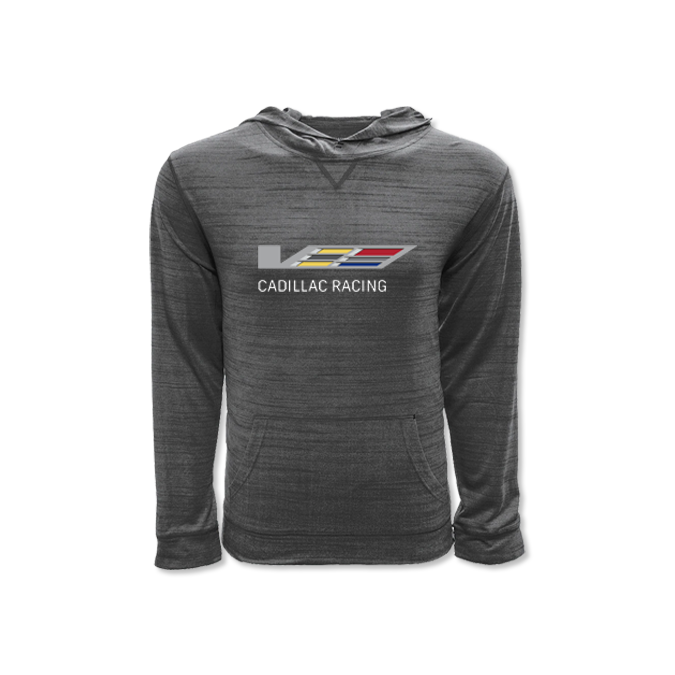 Dark Slate Gray Cadillac Racing Youth Hoodie by Levelwear