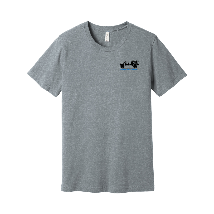 Light Slate Gray GM Defense ISV Unisex Heather Jersey T-Shirt