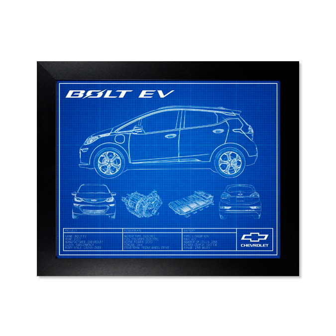 Bolt EV Framed Blueprint