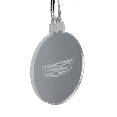 Light Slate Gray Cadillac Engraved Ornament
