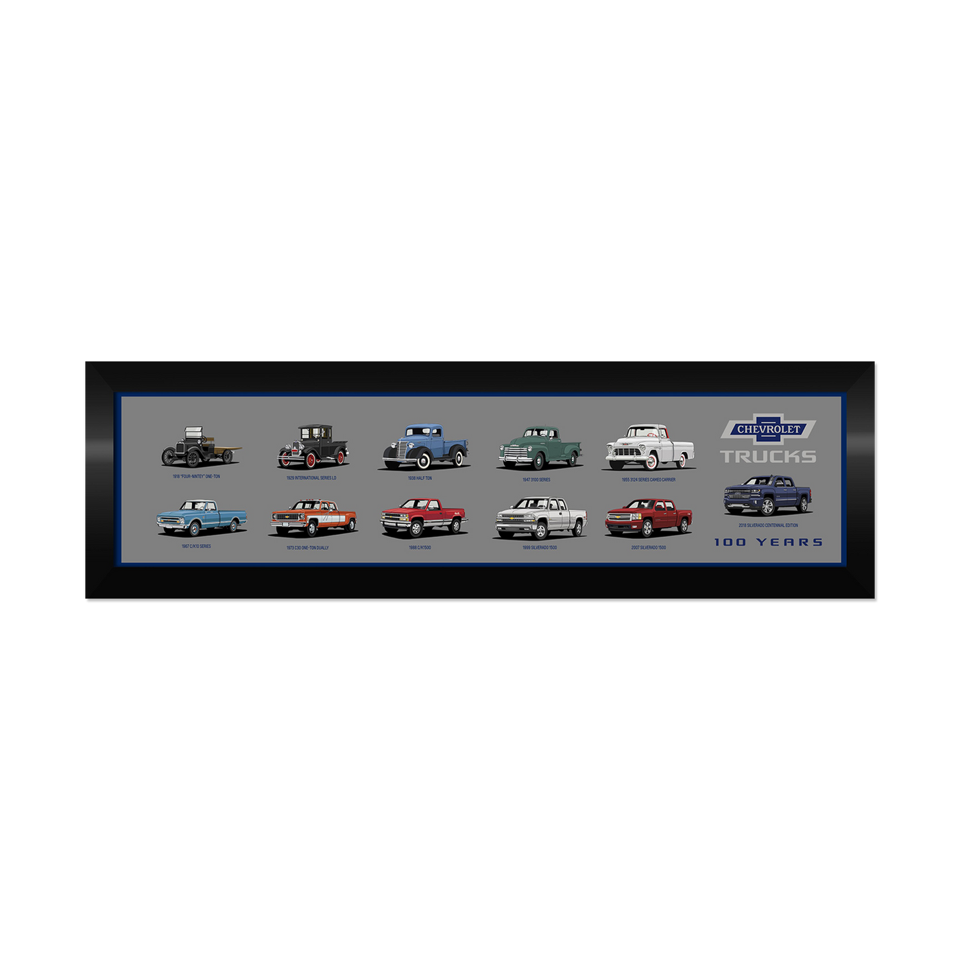 Slate Gray Chevy Truck 100 Panoramic Generation