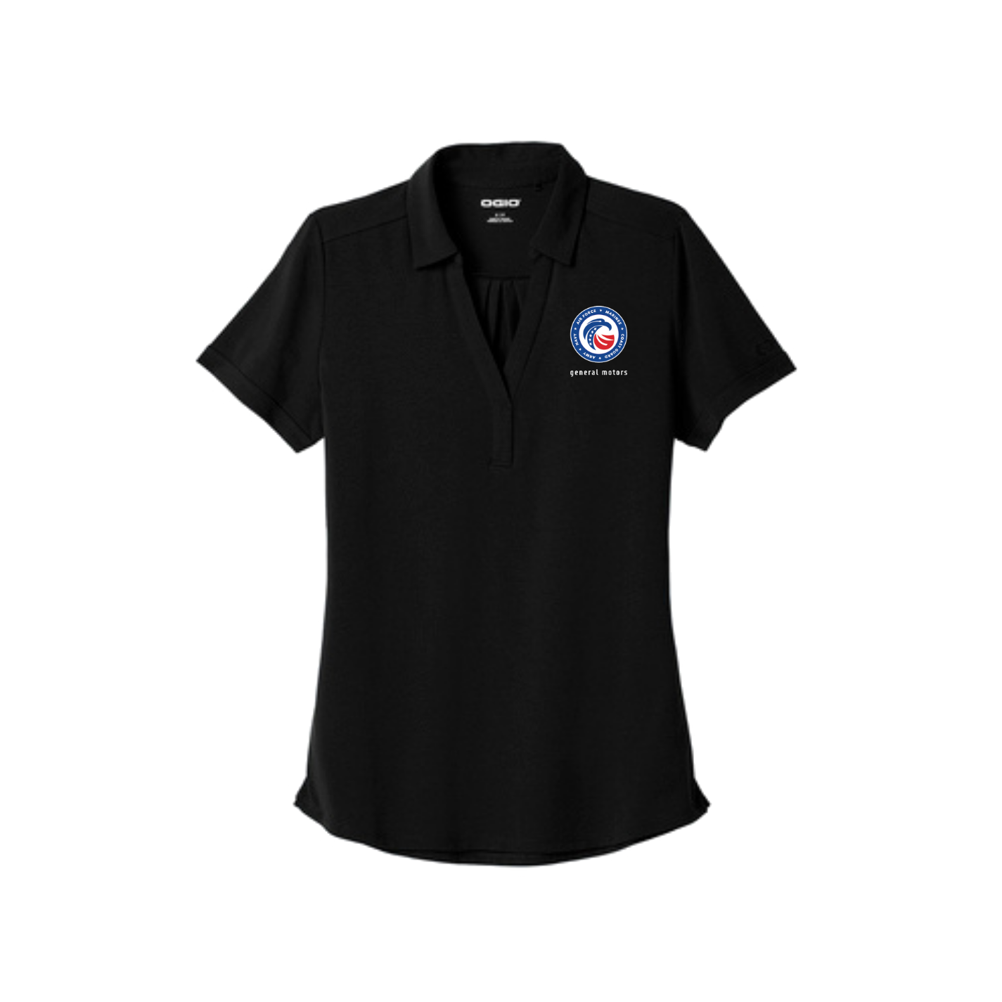 Black GM Veterans ERG Women's OGIO Polo