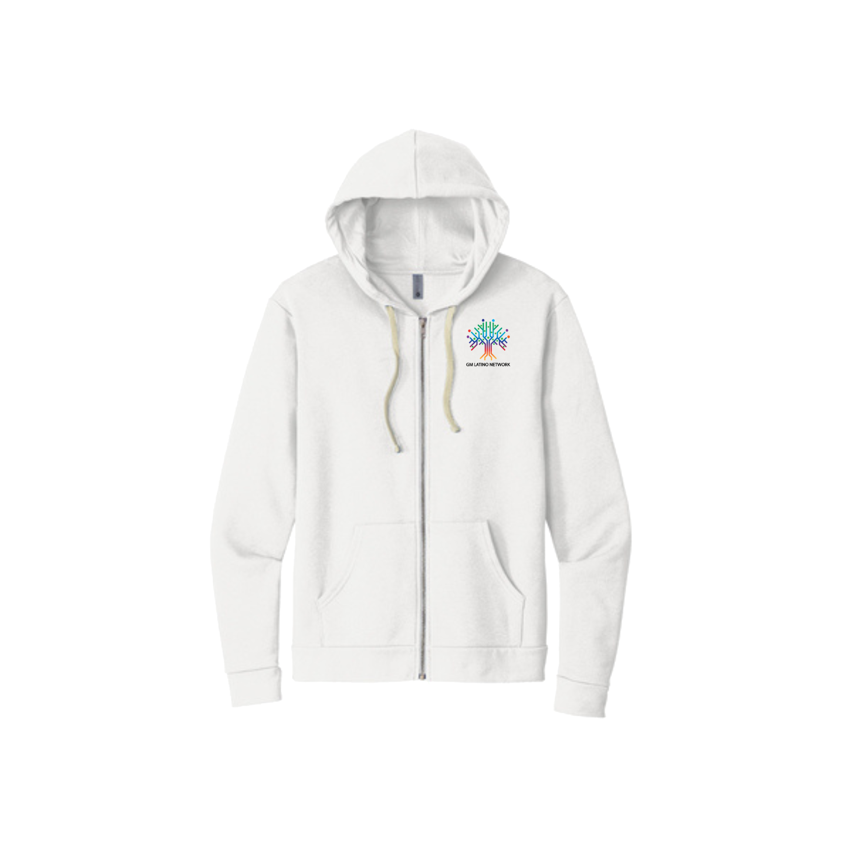 Lavender GM Latino Network ERG Zip-Up Hoodie