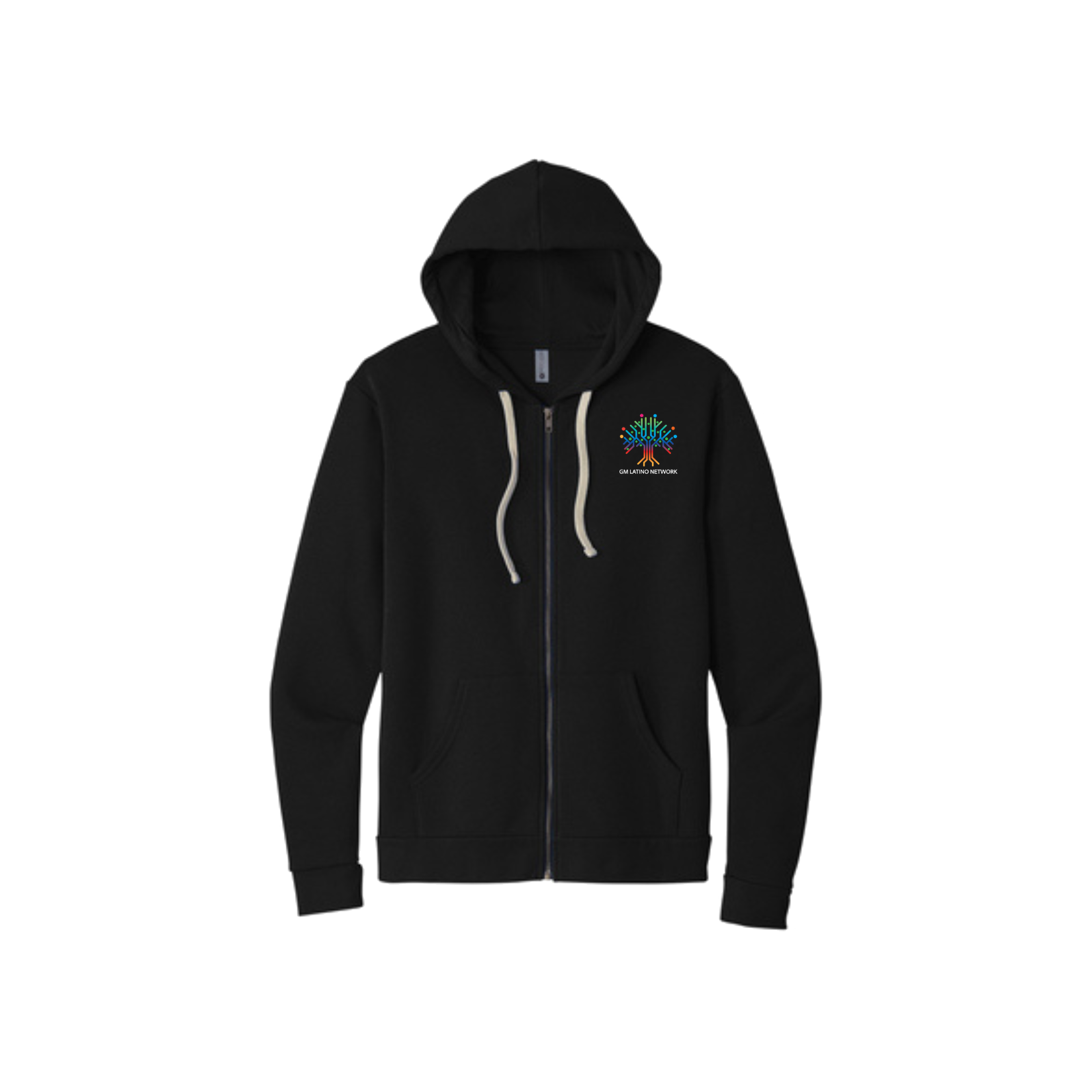 Black GM Latino Network ERG Zip-Up Hoodie