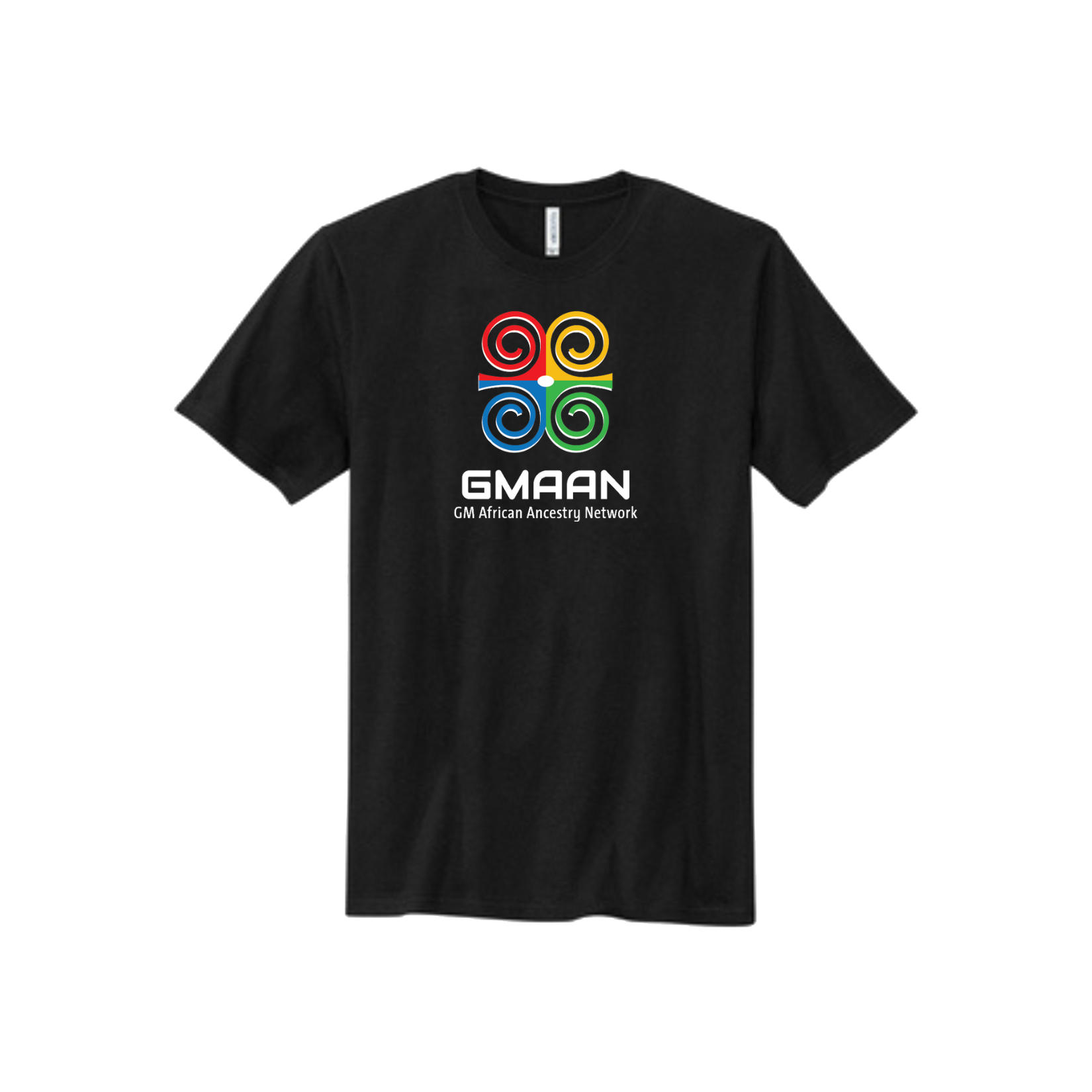 Black GM GMAAN ERG USA Made T-Shirt