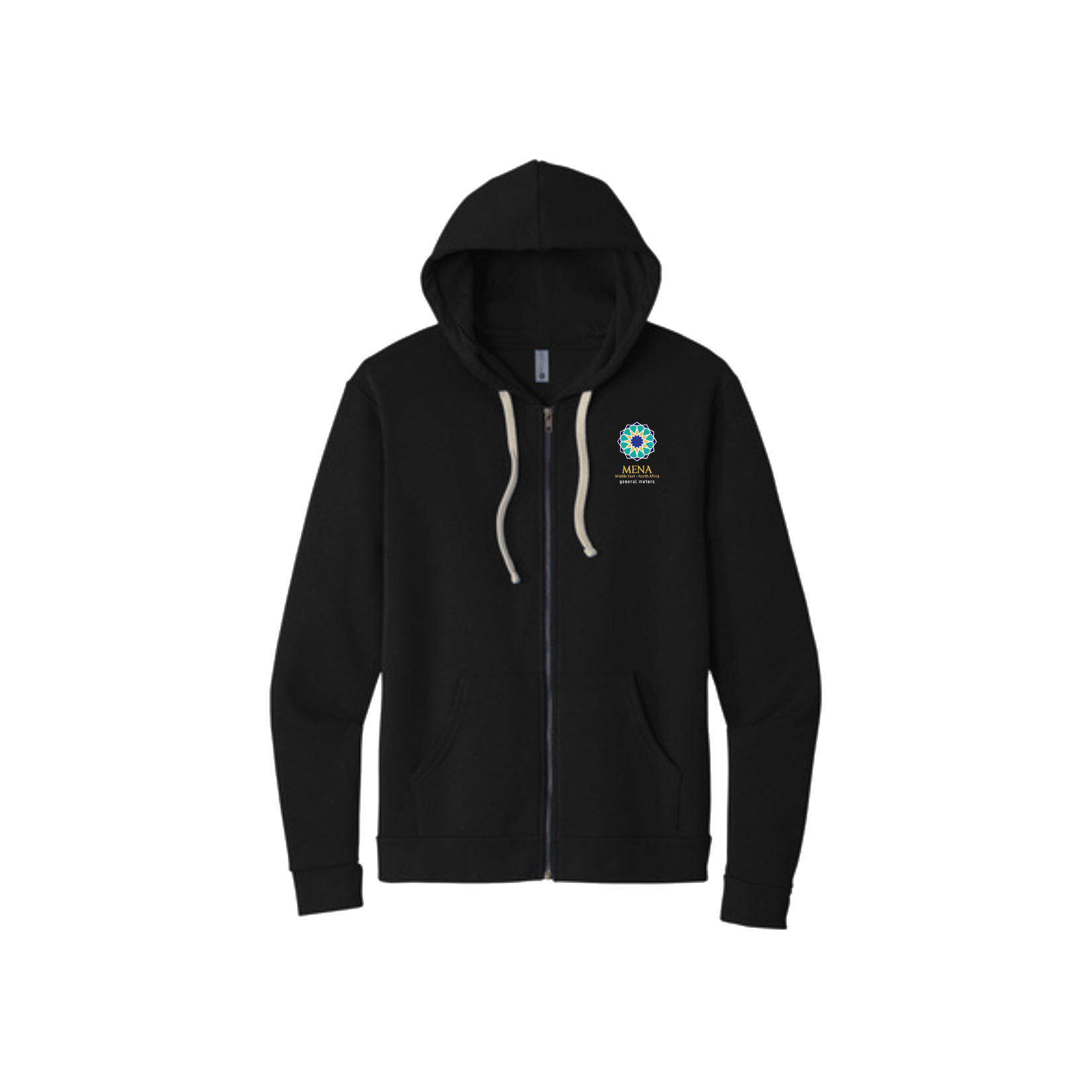 Black GM MENA Zip-Up Hoodie