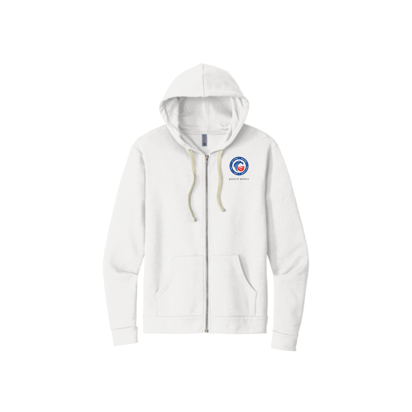 Beige GM Veterans ERG Zip-Up Hoodie