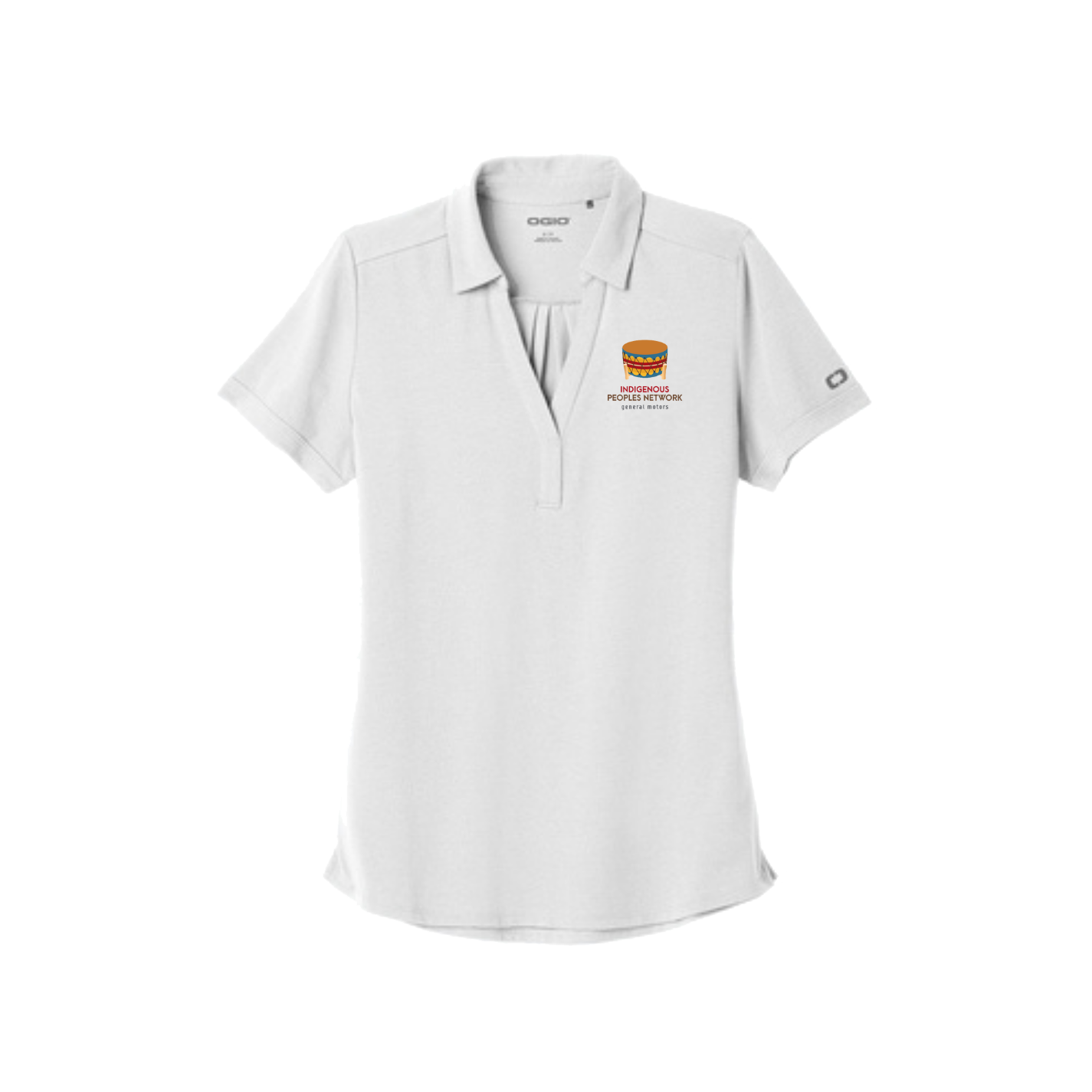 Light Gray GM Indigenous Peoples Network ERG Women's OGIO Polo