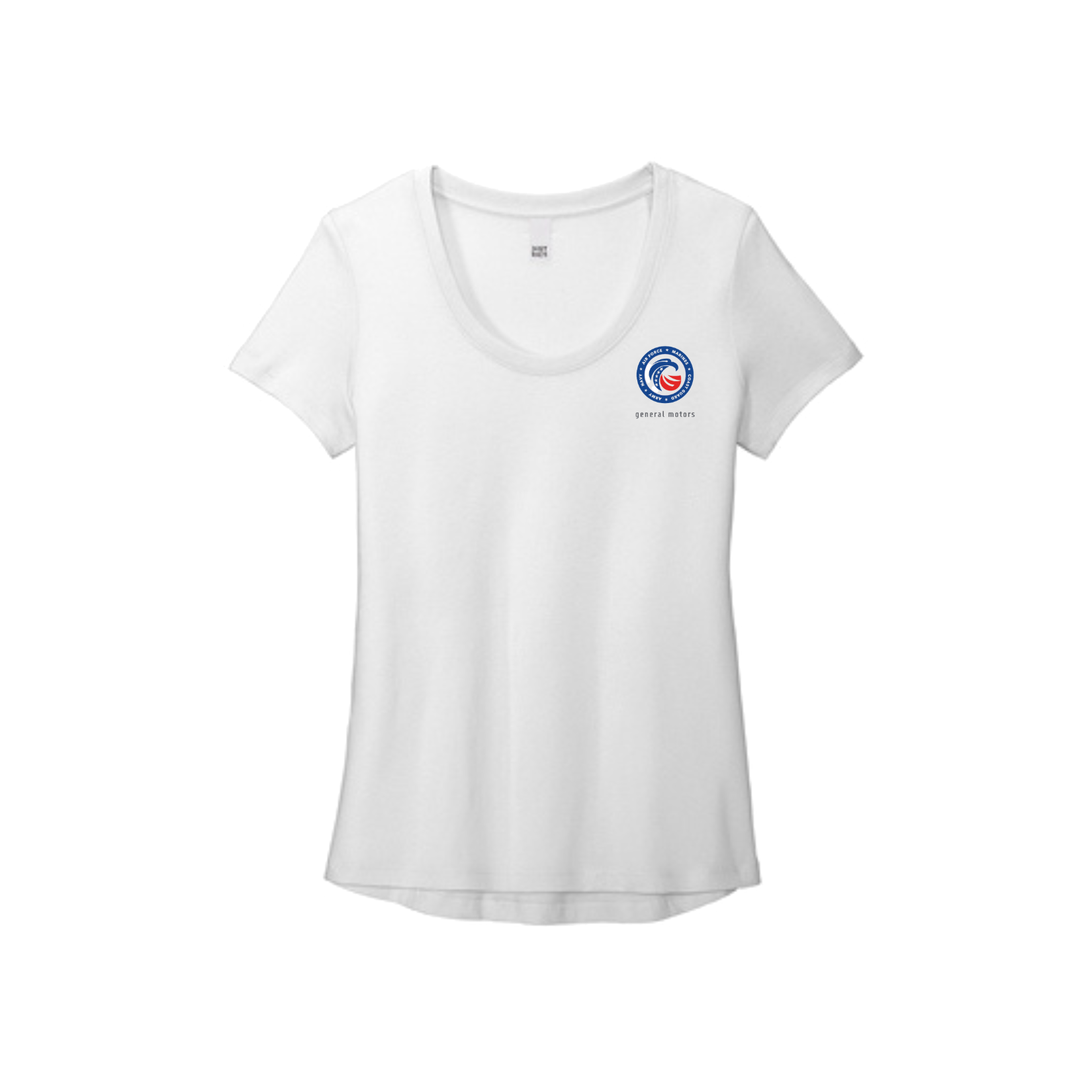 Light Gray GM Veterans ERG Scoop Neck Tee