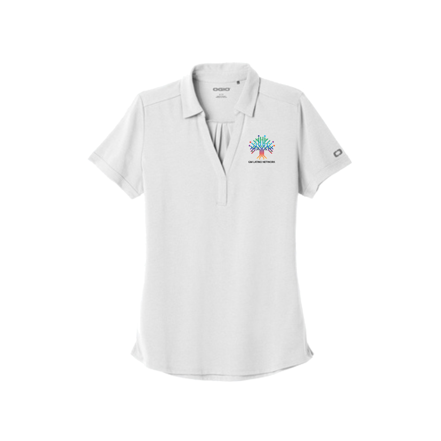 Light Gray GM Latino Network ERG Women's OGIO Polo