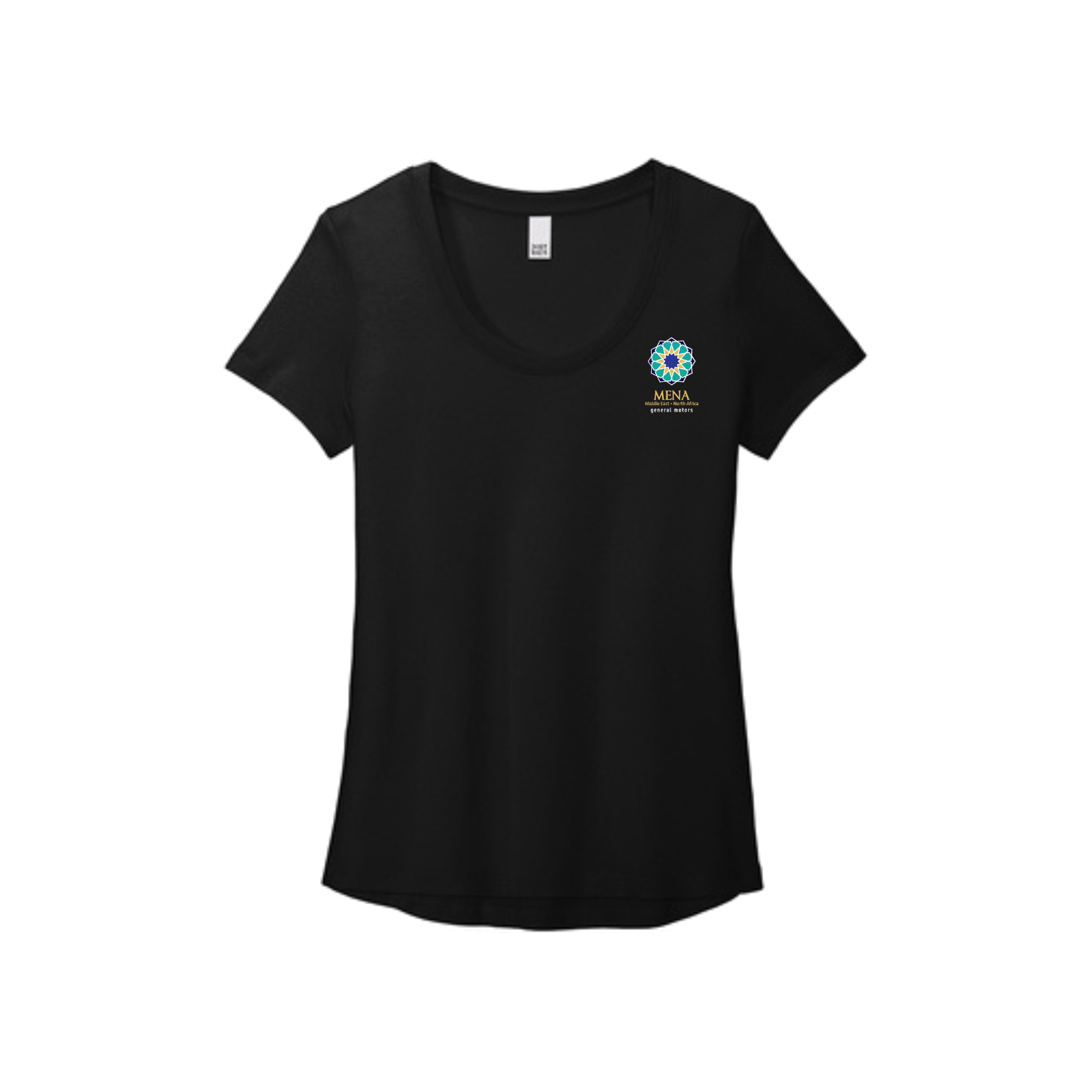 Black GM MENA ERG Scoop Neck Tee