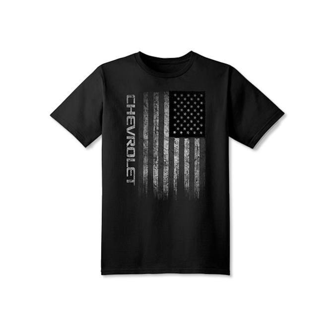 Chevrolet Distressed USA Flag Tee